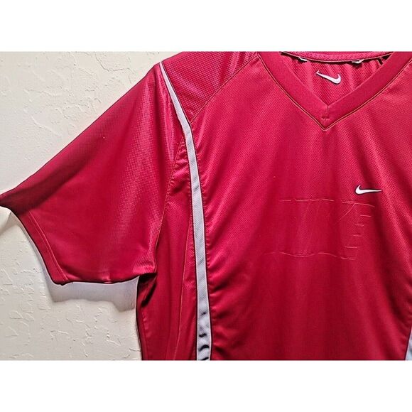 Vintage Nike Mens XL Travis Scott Mini Swoosh Spell Out Block Letter T-Shirt Red - Picture 7 of 11